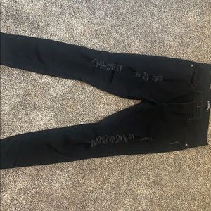 Black ripped express jeans